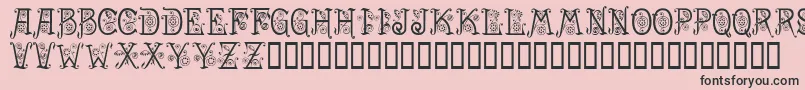 Spring Font – Black Fonts on Pink Background