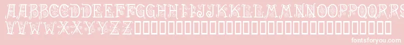 Spring Font – White Fonts on Pink Background