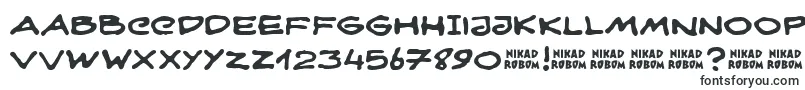 Czcionka NikadRobom – pogrubione fonty