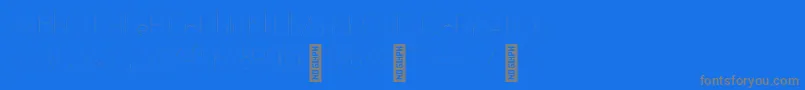 AdelaideLine Font – Gray Fonts on Blue Background