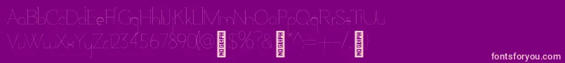AdelaideLine Font – Pink Fonts on Purple Background