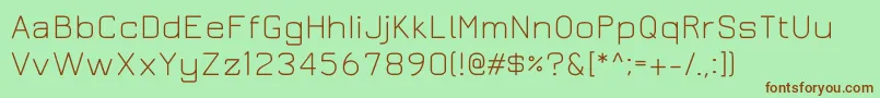 Juralight Font – Brown Fonts on Green Background