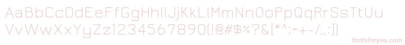 Juralight Font – Pink Fonts on White Background