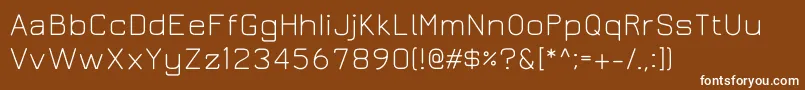 Juralight Font – White Fonts on Brown Background