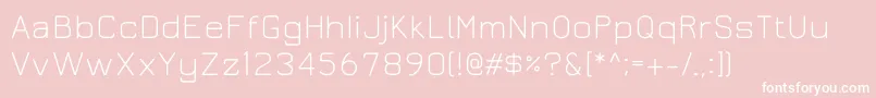 Juralight Font – White Fonts on Pink Background