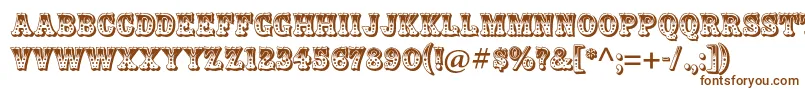 ZebrawoodstdRegular Font – Brown Fonts on White Background