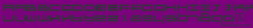 Fonte Kl1Gz – fontes pretas em um fundo violeta