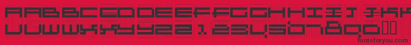 Kl1Gz Font – Black Fonts on Red Background