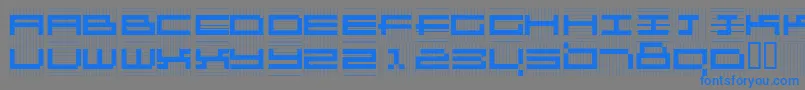 Kl1Gz Font – Blue Fonts on Gray Background