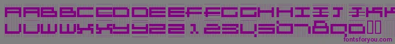 Шрифт Kl1Gz – фиолетовые шрифты на сером фоне