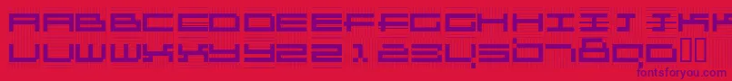 Kl1Gz Font – Purple Fonts on Red Background