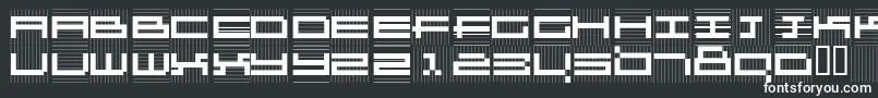 Kl1Gz-fontti – valkoiset fontit mustalla taustalla