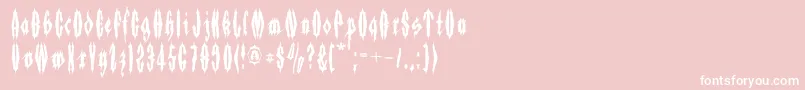 Applesauce06 Font – White Fonts on Pink Background