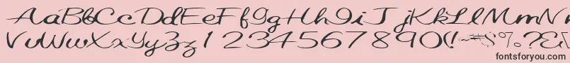 Elastictrainfont59RegularTtext Font – Black Fonts on Pink Background