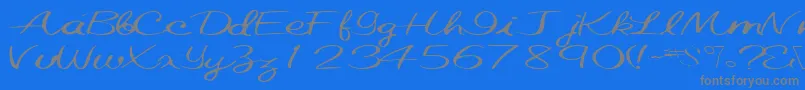 Saiba mais sobre a fonte Elastictrainfont59RegularTtext Fonte Elastictrainfont59RegularTtext – fontes cinzas em um fundo azul