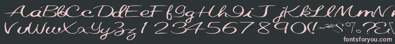 Elastictrainfont59RegularTtext-Schriftart – Rosa Schriften auf schwarzem Hintergrund