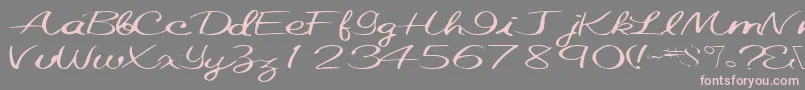 Elastictrainfont59RegularTtext Font – Pink Fonts on Gray Background