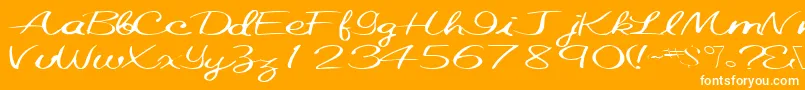 Elastictrainfont59RegularTtext Font – White Fonts on Orange Background