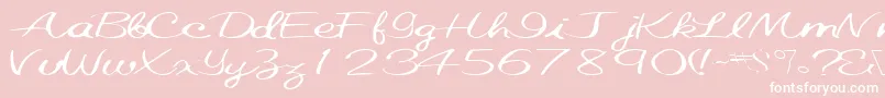 Elastictrainfont59RegularTtext Font – White Fonts on Pink Background
