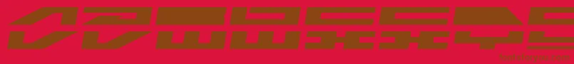 LdrDream Font – Brown Fonts on Red Background
