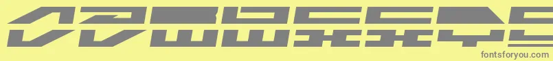Fonte LdrDream – fontes cinzas em um fundo amarelo