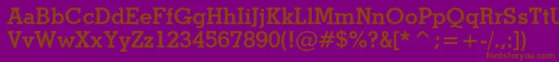 StymieBoldBt Font – Brown Fonts on Purple Background