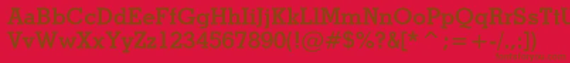 StymieBoldBt Font – Brown Fonts on Red Background