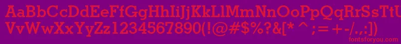 StymieBoldBt Font – Red Fonts on Purple Background