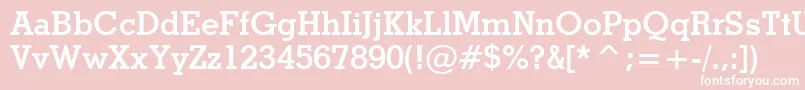 StymieBoldBt Font – White Fonts on Pink Background