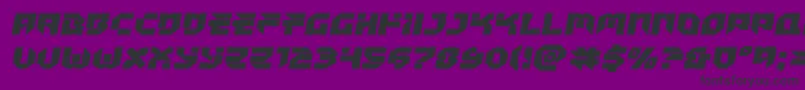 Tokyodrifterexpand Font – Black Fonts on Purple Background