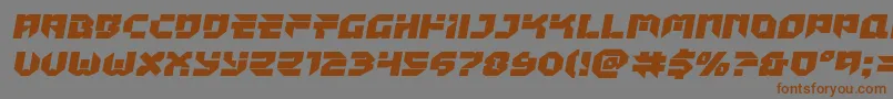 Tokyodrifterexpand Font – Brown Fonts on Gray Background