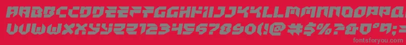フォントTokyodrifterexpand – 赤い背景に灰色の文字