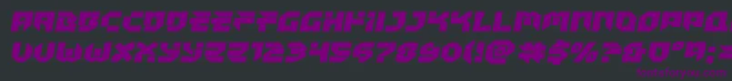 Tokyodrifterexpand Font – Purple Fonts on Black Background