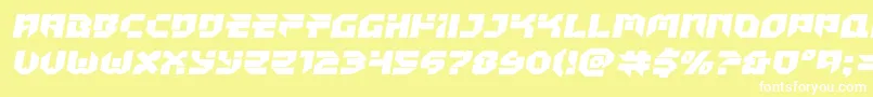 Tokyodrifterexpand Font – White Fonts on Yellow Background