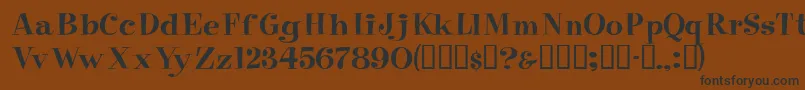 Eppingerssk Font – Black Fonts on Brown Background