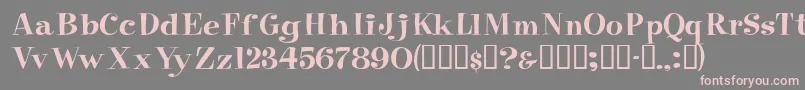 Eppingerssk Font – Pink Fonts on Gray Background