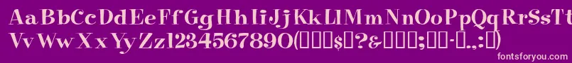 Eppingerssk Font – Pink Fonts on Purple Background