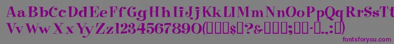 Eppingerssk Font – Purple Fonts on Gray Background