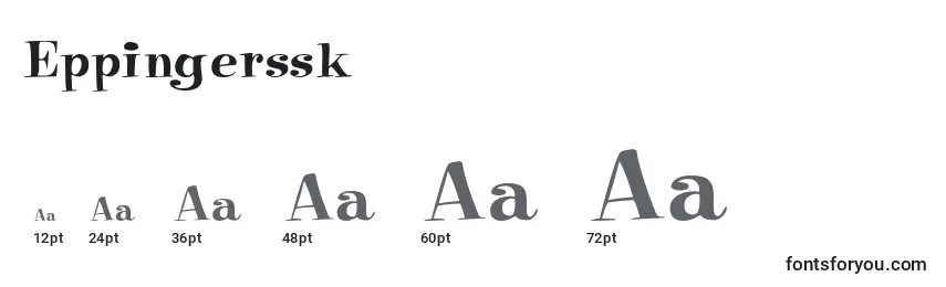 Размеры шрифта Eppingerssk
