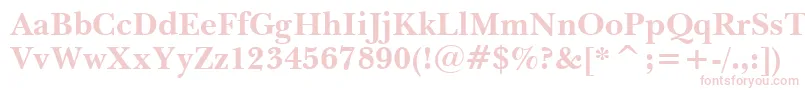 BaskervilleWin95btBold Font – Pink Fonts on White Background