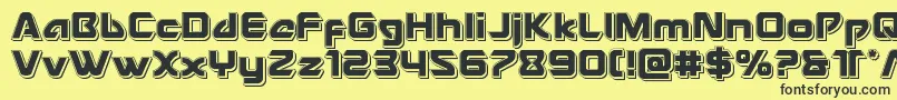 Usangelpunch Font – Black Fonts on Yellow Background