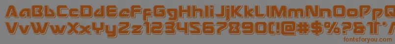 Usangelpunch Font – Brown Fonts on Gray Background