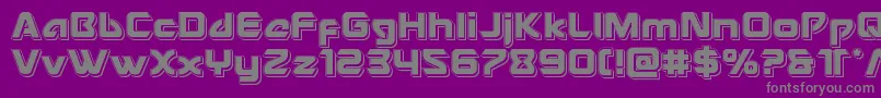 Usangelpunch Font – Gray Fonts on Purple Background