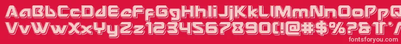 Usangelpunch Font – Pink Fonts on Red Background