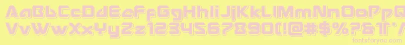 Usangelpunch Font – Pink Fonts on Yellow Background