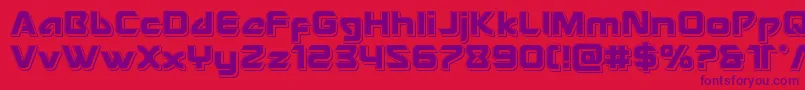 Usangelpunch Font – Purple Fonts on Red Background