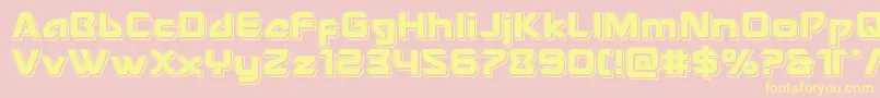 Usangelpunch Font – Yellow Fonts on Pink Background