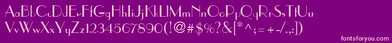 ParisNormal Font – Pink Fonts on Purple Background
