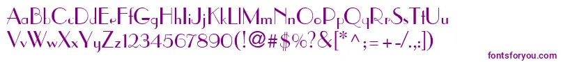 ParisNormal Font – Purple Fonts on White Background