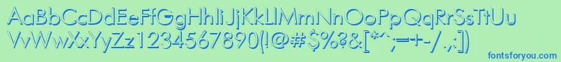 More about Futurisvolumectt Font Futurisvolumectt Font – Blue Fonts on Green Background